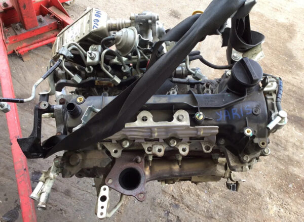 2016 TOYOTA YARIS MK3 1.4 D4D DIESEL TMI P12 ENGINE BARE 59K