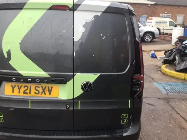 VW VOLKSWAGEN CADDY DRIVER SIDE RIGHT REAR DOOR MK5 GREY 2021-On