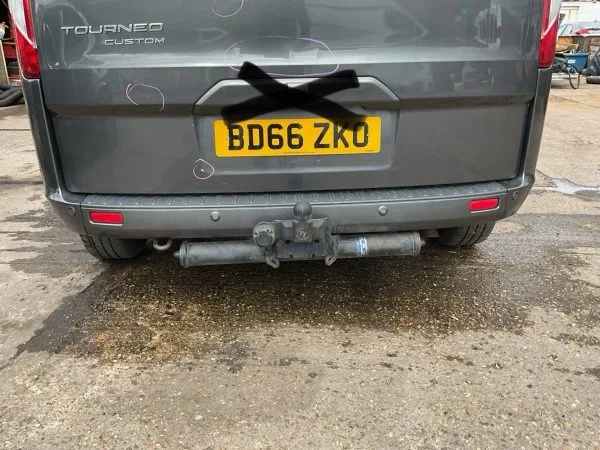 2016 Ford Transit Custom Tourneo Rear Bumper Grey With Parking Sensors