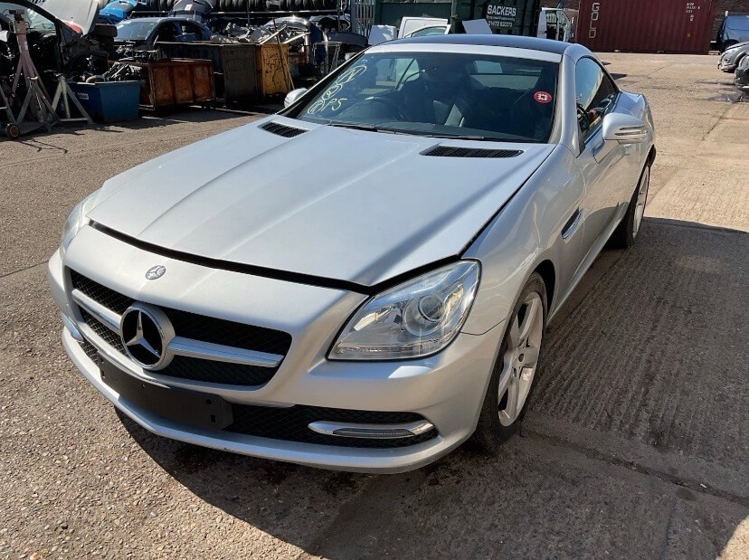 2012 MERCEDES SLK R172 FRONT SLAM PANEL CUT