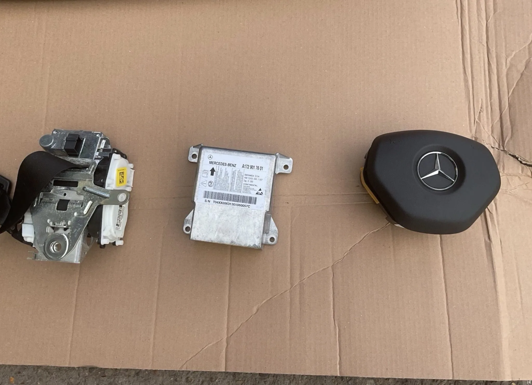 MERCEDES BENZ SLK R172 AIRBAG KIT DASHBOARD SEAT BELTS AIRBAG ECU MODULE 2013 - Image 11
