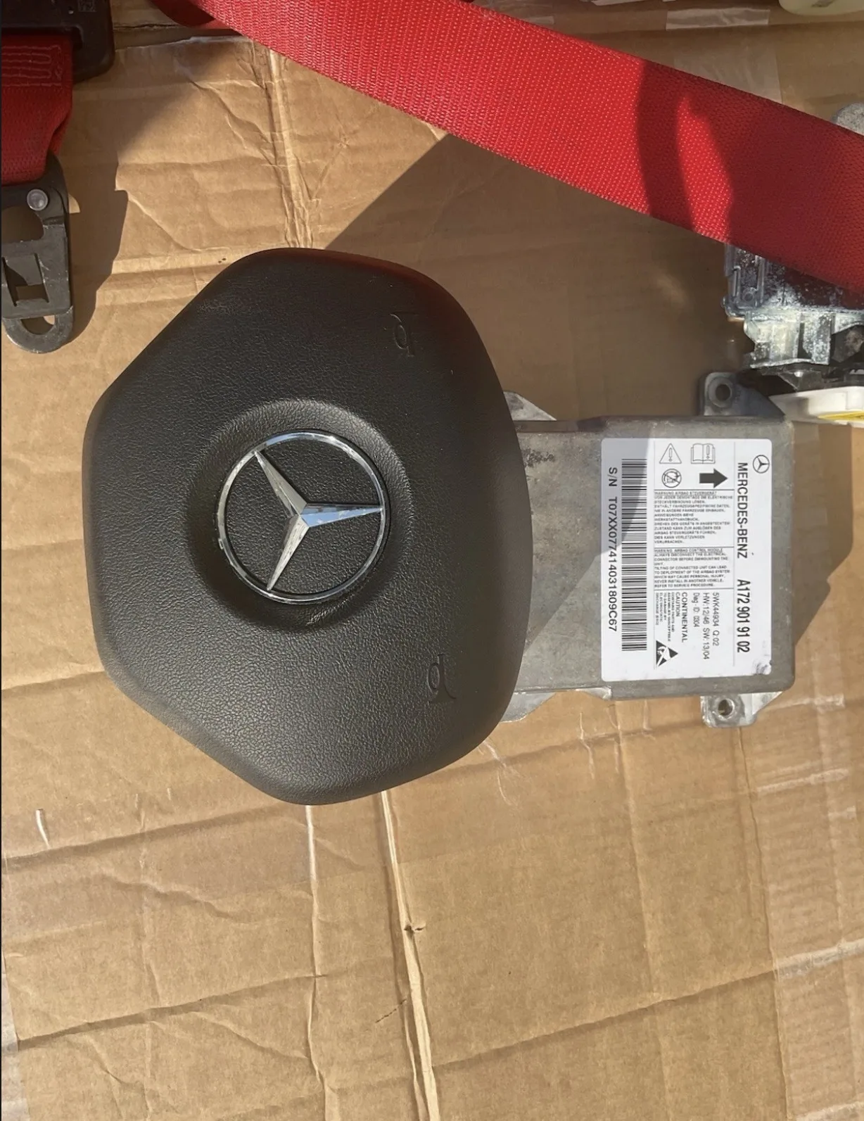 2011 MERCEDES BENZ SLK R172 AIRBAG Full Kit Driver Passenger Dash Airbags Module - Image 8