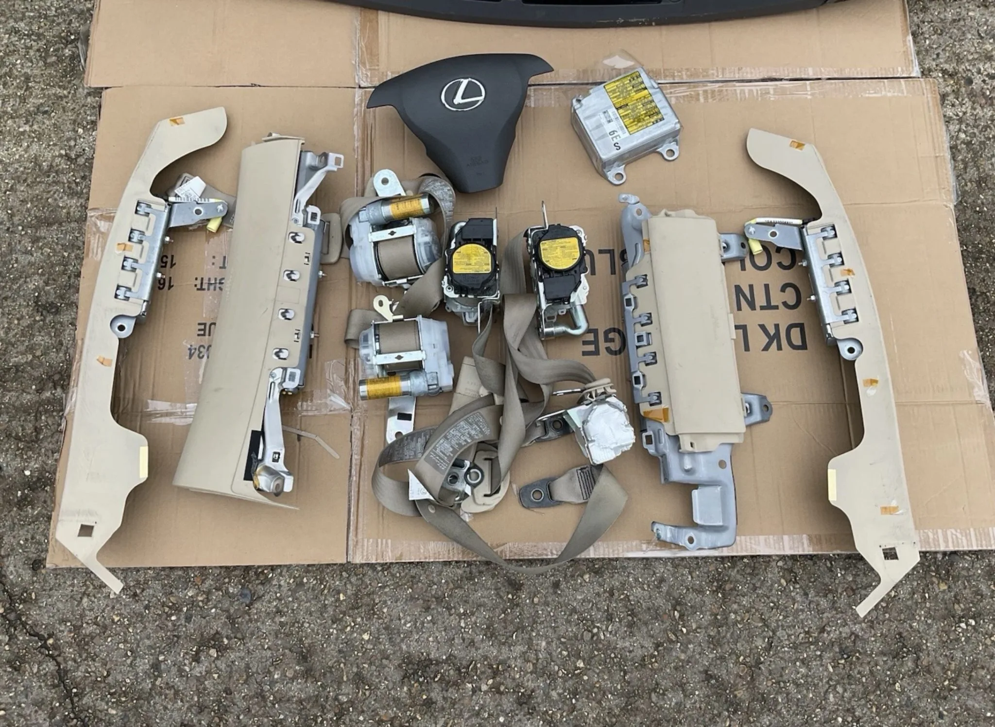 2006-2011 LEXUS GS 450H HYBRID GS 300 GS 430 COMPLETE AIRBAG SET KIT - Image 5