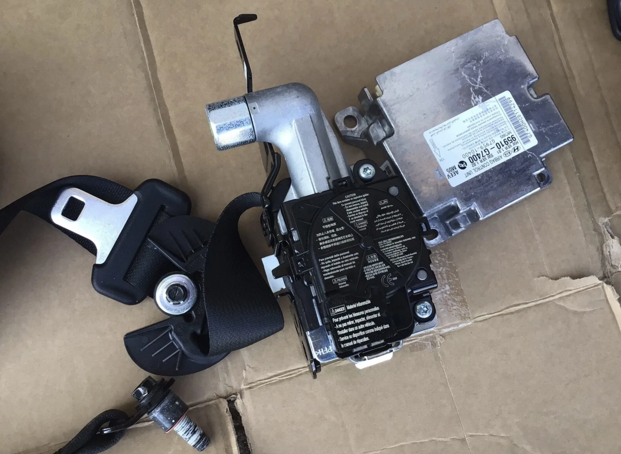 2020 HYUNDAI IONIQ AIRBAG KIT Driver Passenger Dashboard Airbags & Module - Image 11