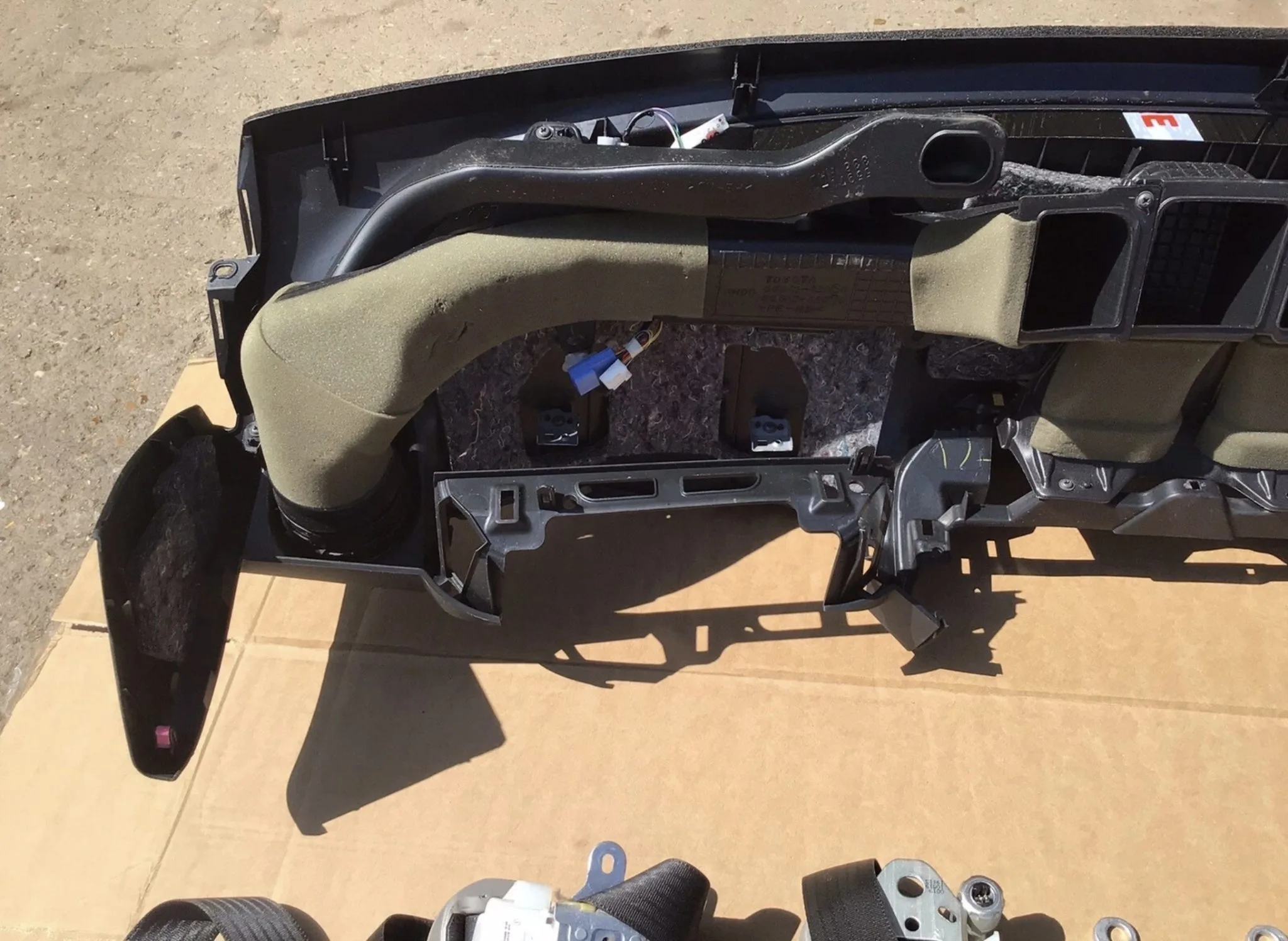 TOYOTA RAV4 AIRBAG KIT DASHBOARD SEAT BELTS STEERING AIRBAG & ECU MK3 XA30 2010 - Image 11