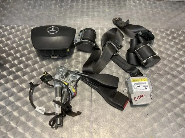 2017 MERCEDES CITAN W415 AIRBAG KIT SEAT BELTS MODULE 8201229153