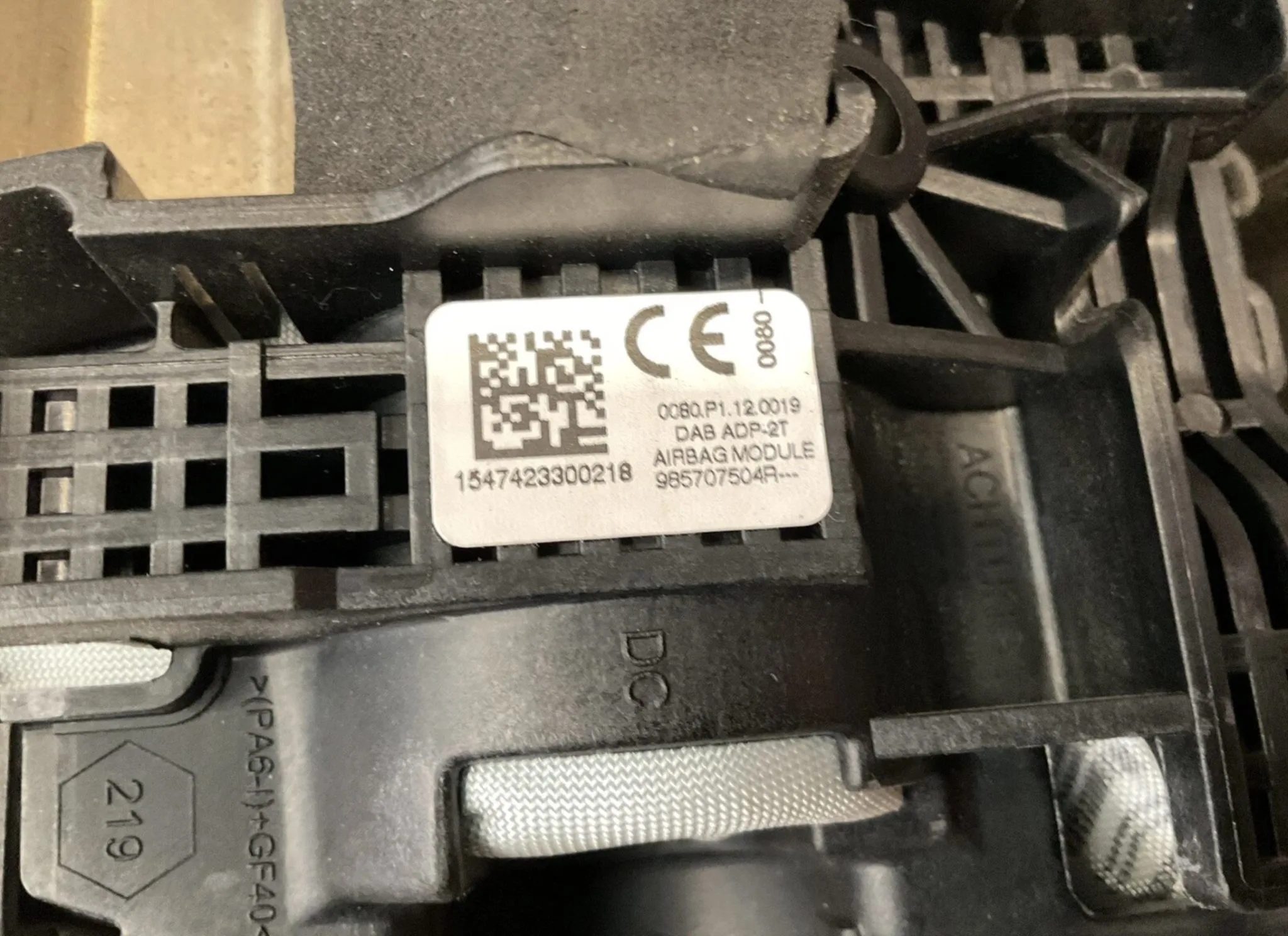 2017 MERCEDES CITAN W415 AIRBAG KIT SEAT BELTS MODULE 8201229153 - Image 7