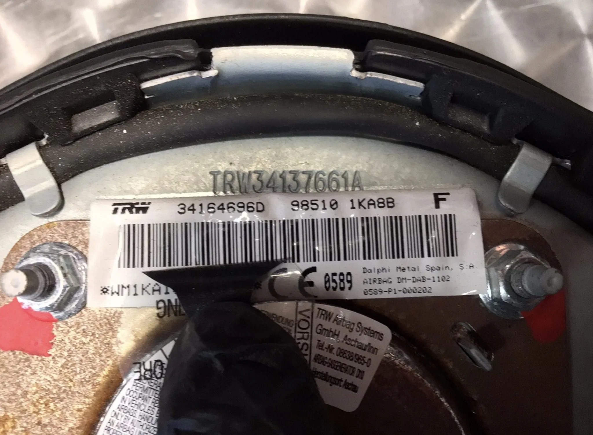 2018 NISSAN JUKE F15 AIRBAG KIT 98820-BV80B 98510-1KA8B - Image 13